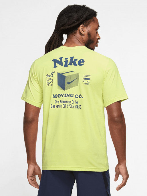 Nike moving co. Yellow Top