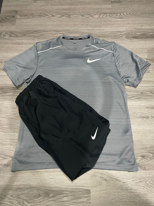 Nike Miler Set - Grey Black