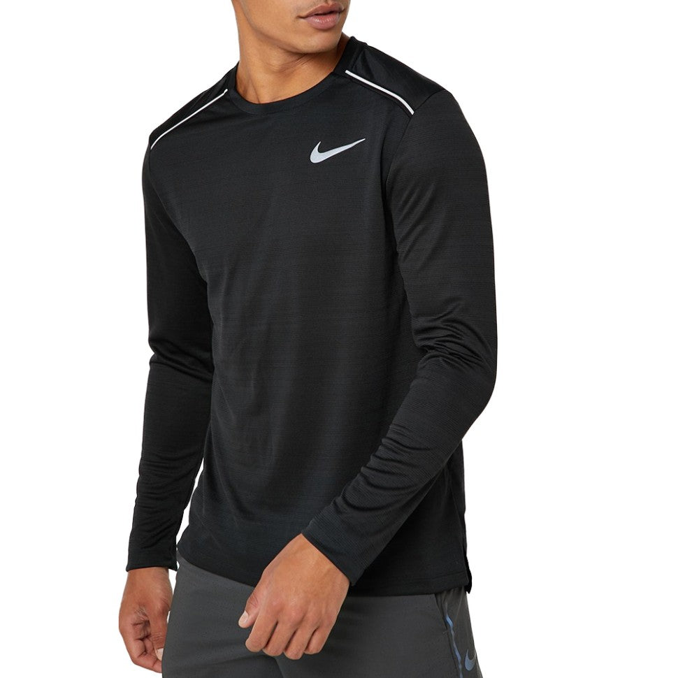 Nike Miler Black Long-Sleeve Top